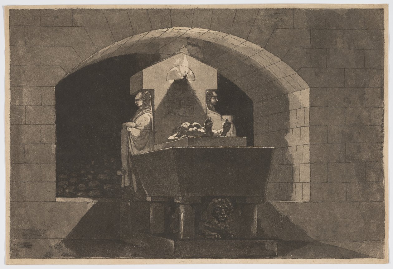 Sír kariatidákkal alkotó: Louis Jean Desprez