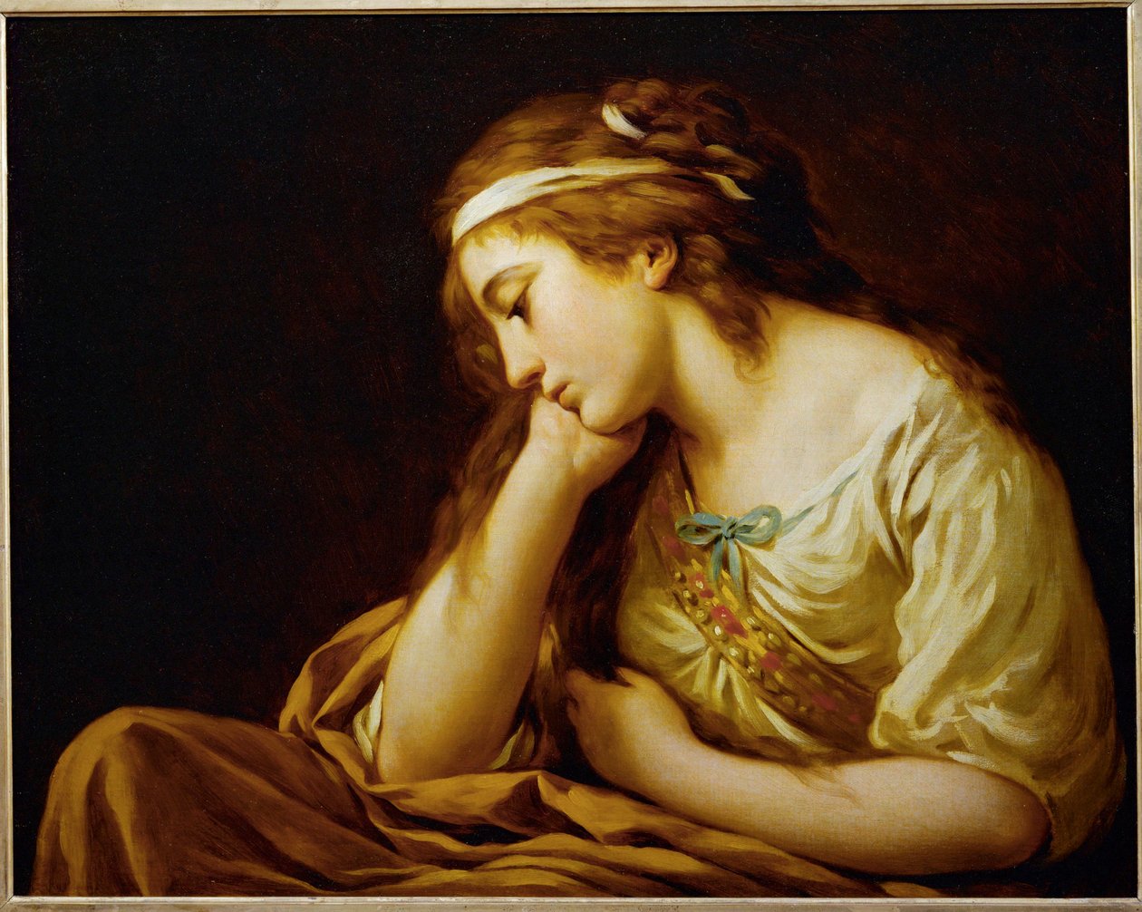 La Melancolie -Melankólia ... alkotó: Louis Jean Francois I Lagrenee