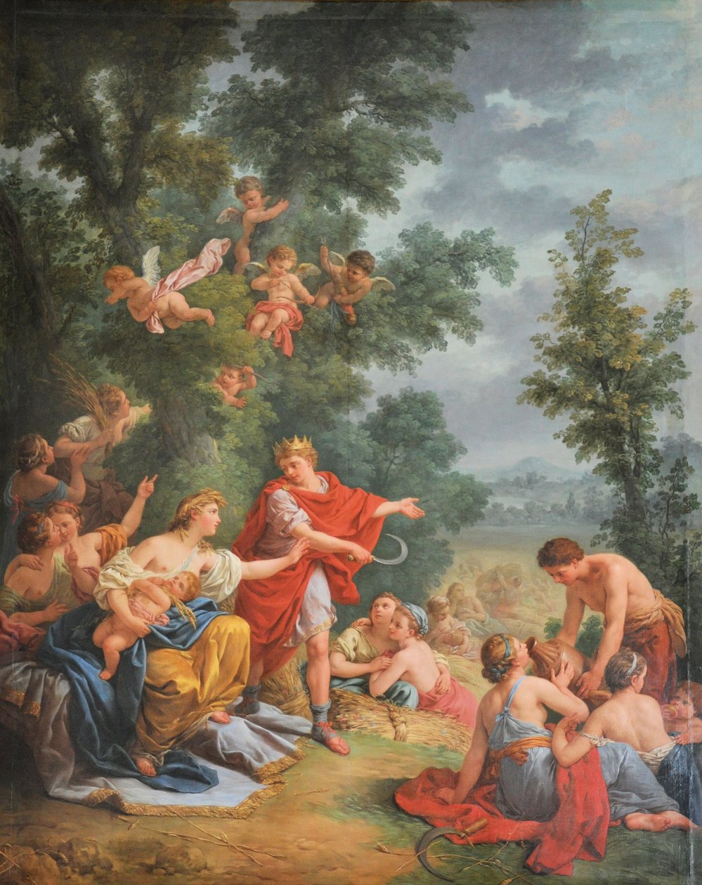 Francia: La moisson, ou Cérès et Triptolème Az aratás vagy Ceres és Triptolemos alkotó: Louis Jean François Lagrenée