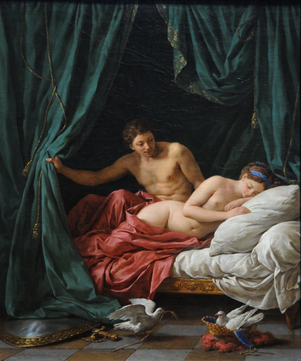A Mars és a Vénusz béke allegóriája, 1770 alkotó: Louis Jean François Lagrenée