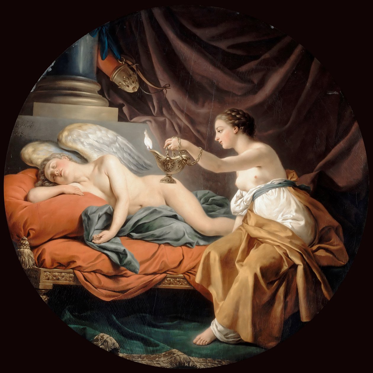 Psyche Meglepő Alvó Ámor alkotó: Louis Jean François Lagrenée