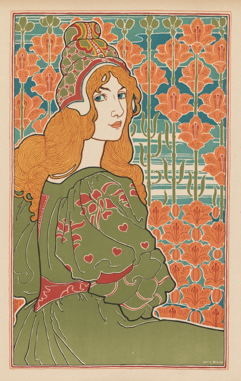 A modern nyomtatás: Jane alkotó: Louis John Rhead