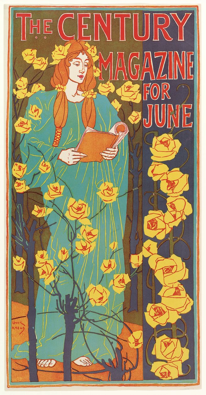 Század Magazin júniusra, kocsma. 1896 alkotó: Louis John Rhead