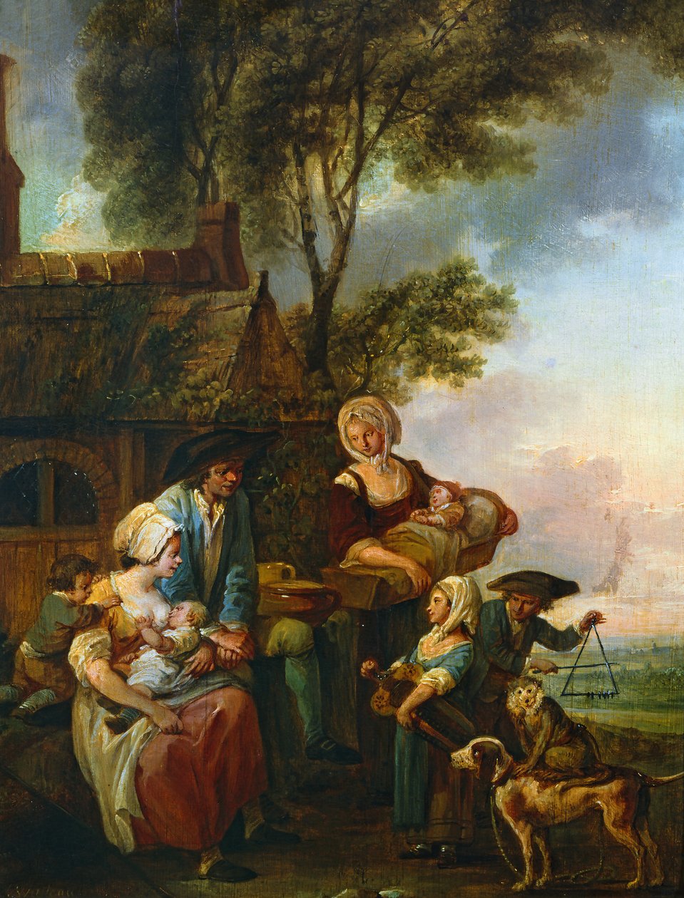 A rohanós játékos alkotó: Louis Joseph (1731 98) Watteau