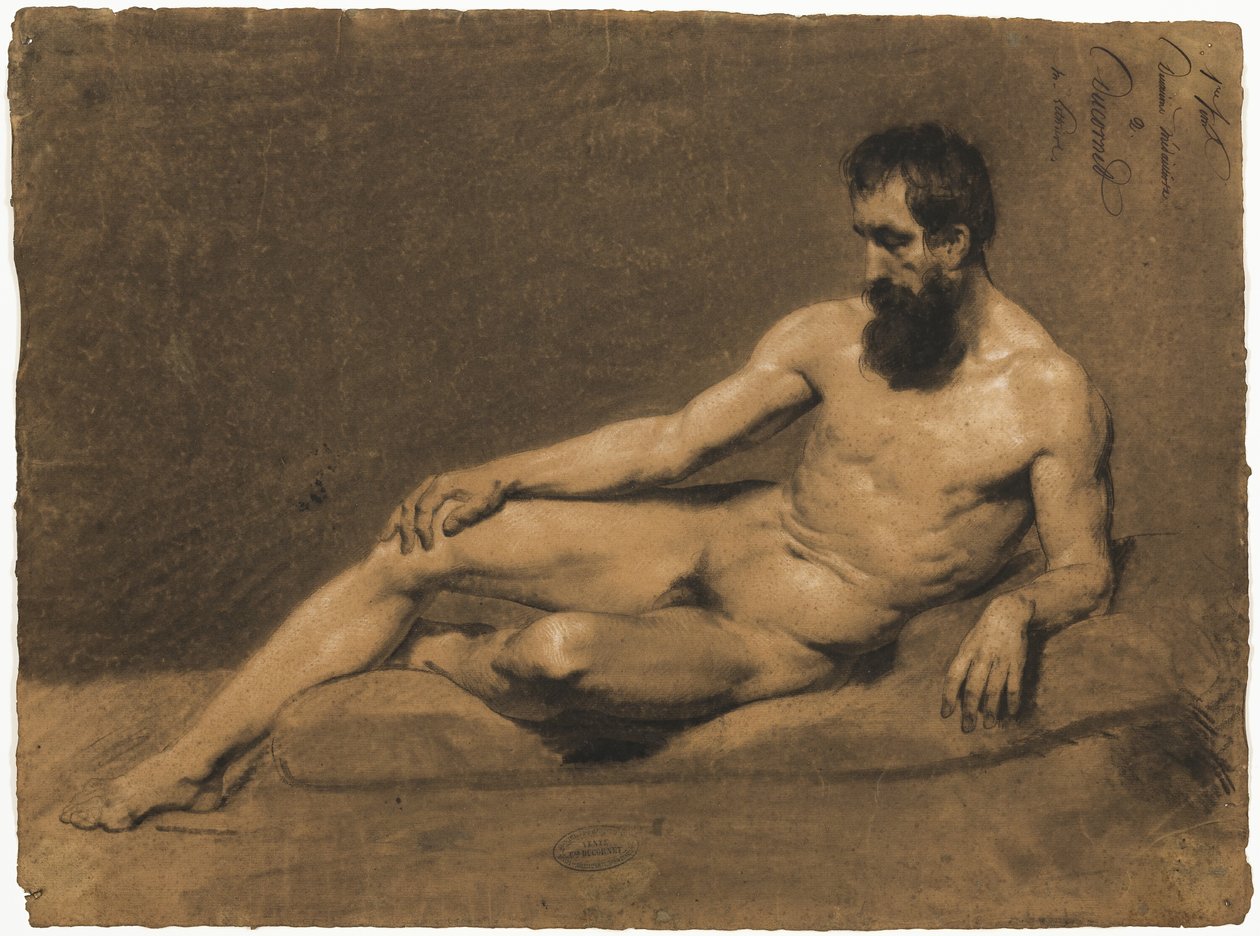 Fekvő férfi akt alkotó: Louis Joseph Cesar Ducornet