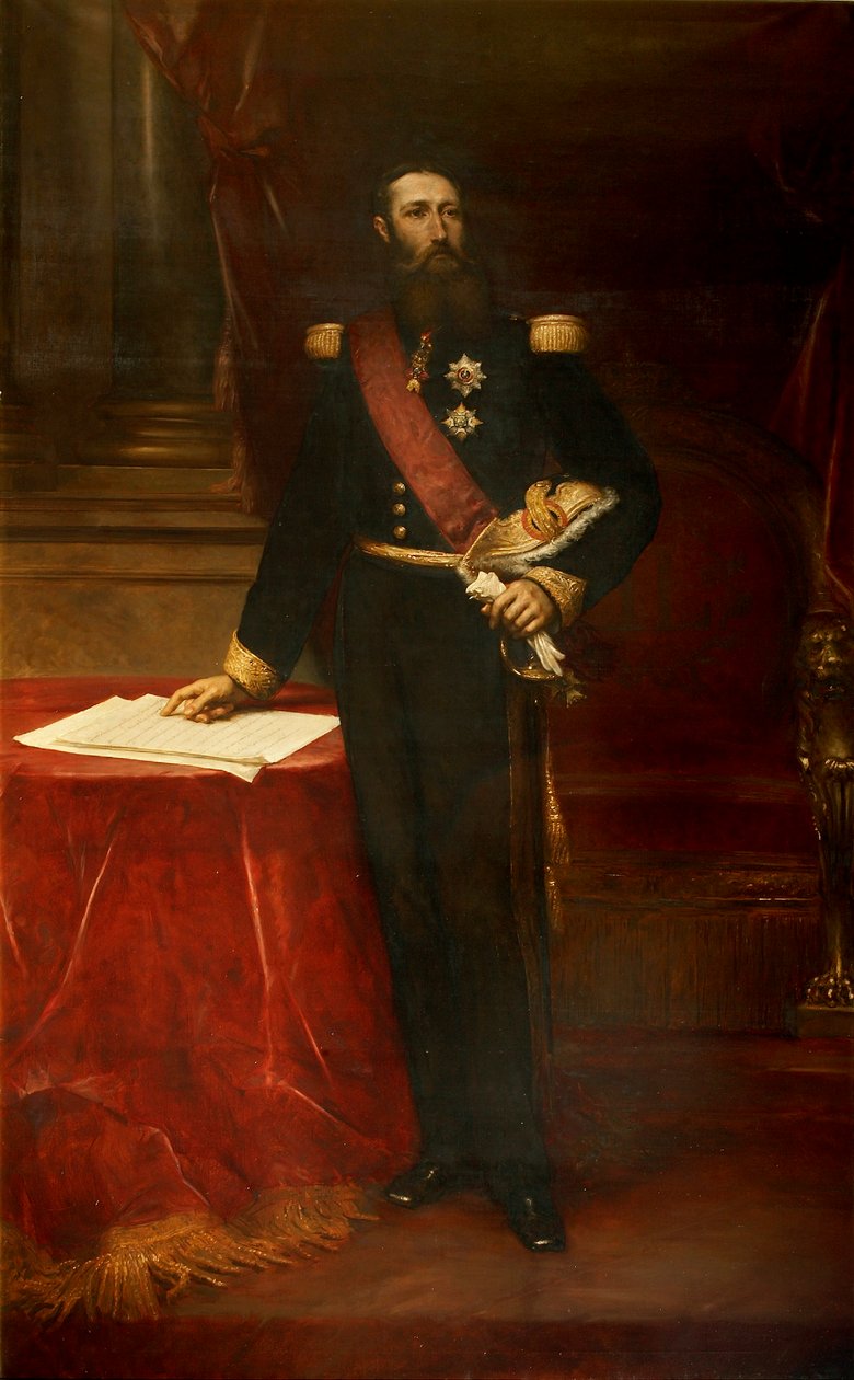II. Lipót portréja 1835-1909, a belgák királya, c. 1870. alkotó: Louis Joseph Gallait