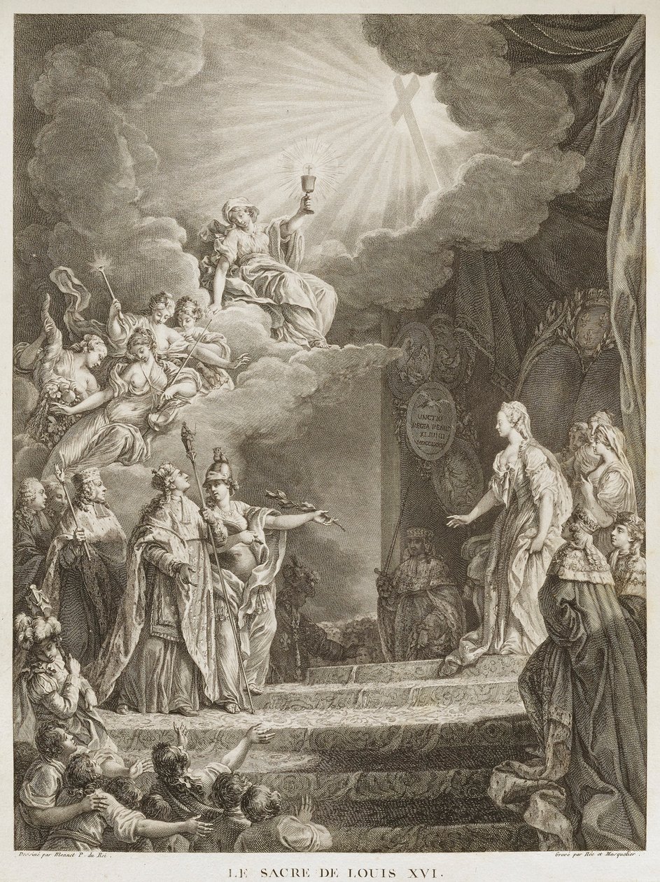 XVI. Lajos koronázása alkotó: Louis Joseph I Masquelier
