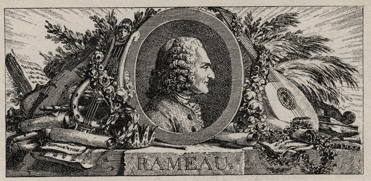 Jean-Philippe Rameau (1683-1764) portréja, Louis-Joseph Masquelier metszet alkotó: Louis Joseph I Masquelier