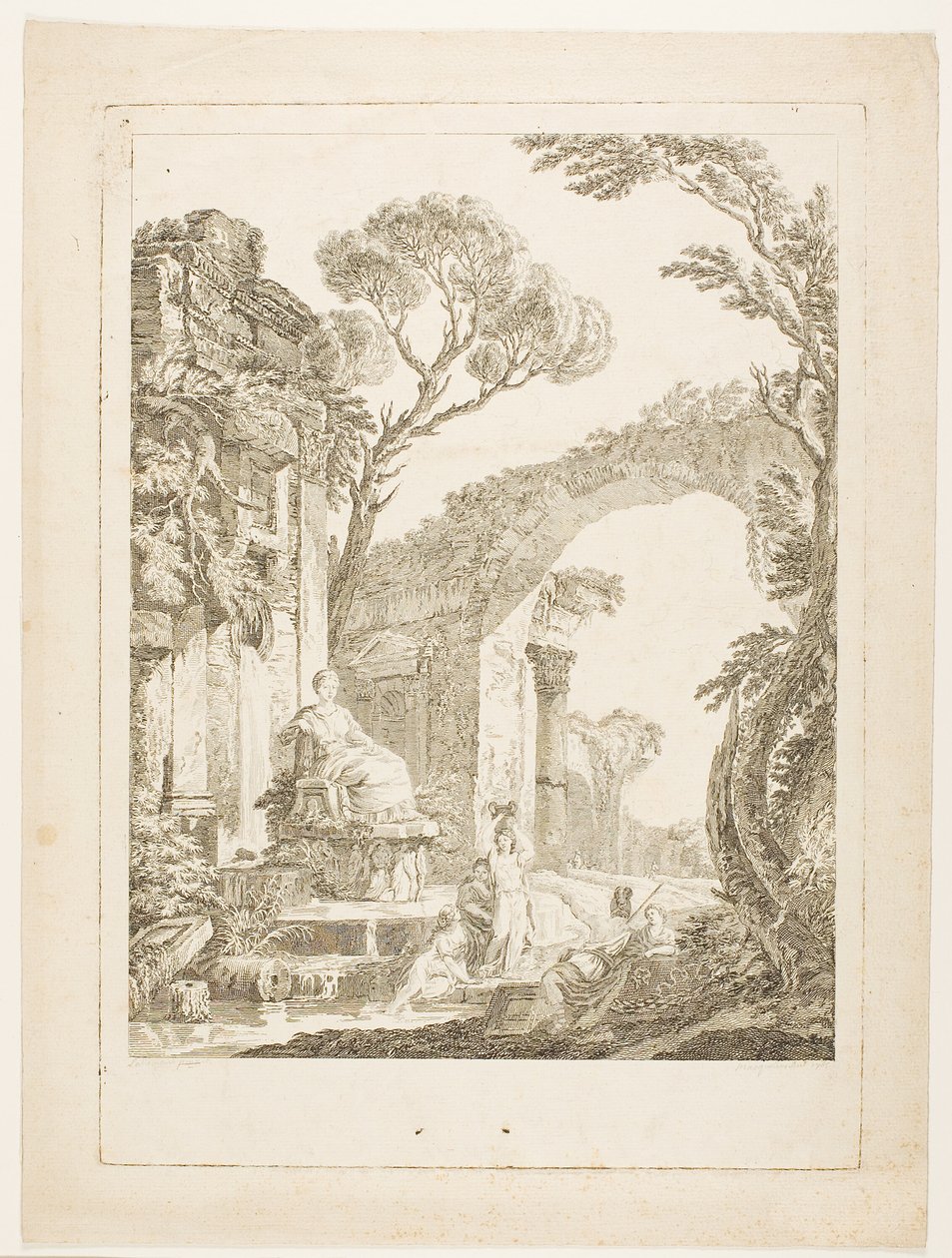 A kút a romokban alkotó: Louis Joseph Masquelier