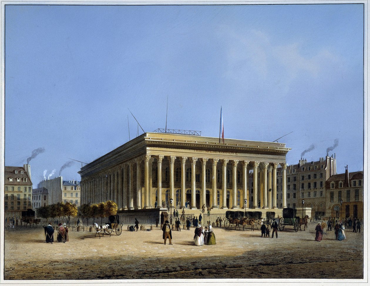 Bourse et Tribunal de Commerce – „Paris en 1837”, Arnout alkotó: Louis Jules Arnout