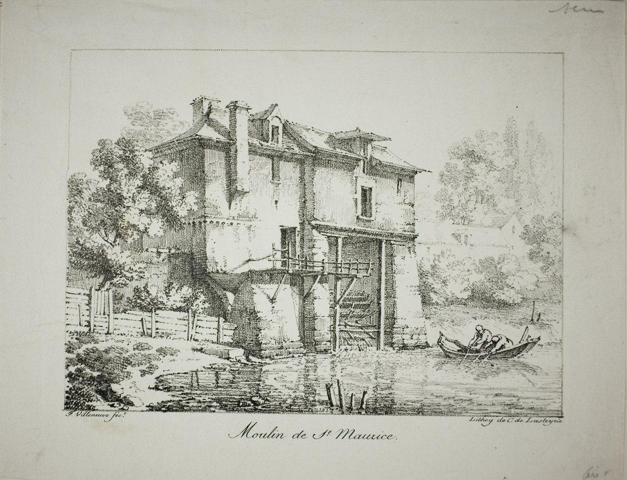 Malom St. Maurice-ban alkotó: Louis Jules Frederic Villeneuve
