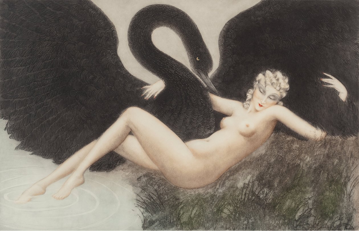 Léda és a hattyú, 1934. alkotó: Louis Justin Laurent Icart