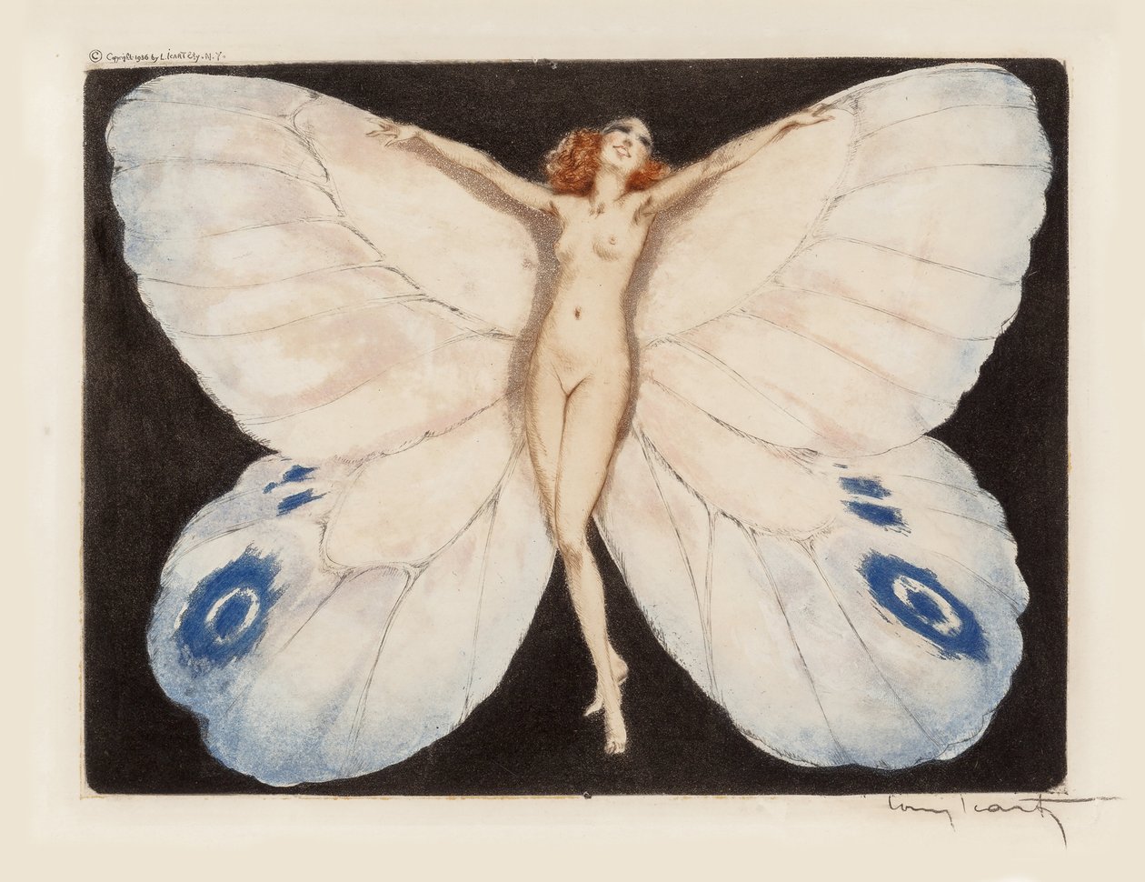 Nyitott szárnyak, 1936. alkotó: Louis Justin Laurent Icart