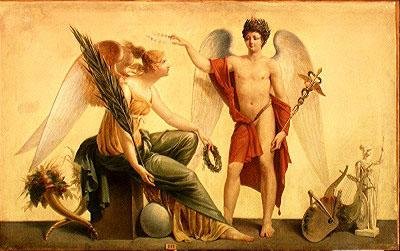 A kereskedelem és a bőség szelleme (olaj, vászon) alkotó: Louis Lafitte