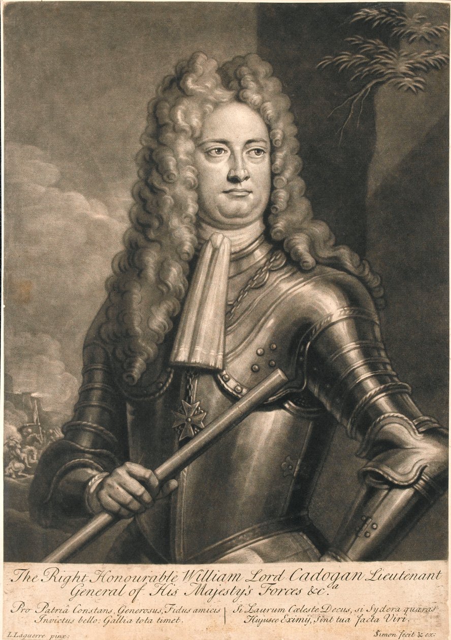 William Lord Cadogan, Őfelsége hadseregének altábornagya, méltóságos William lord Cadogan alkotó: Louis Laguerre