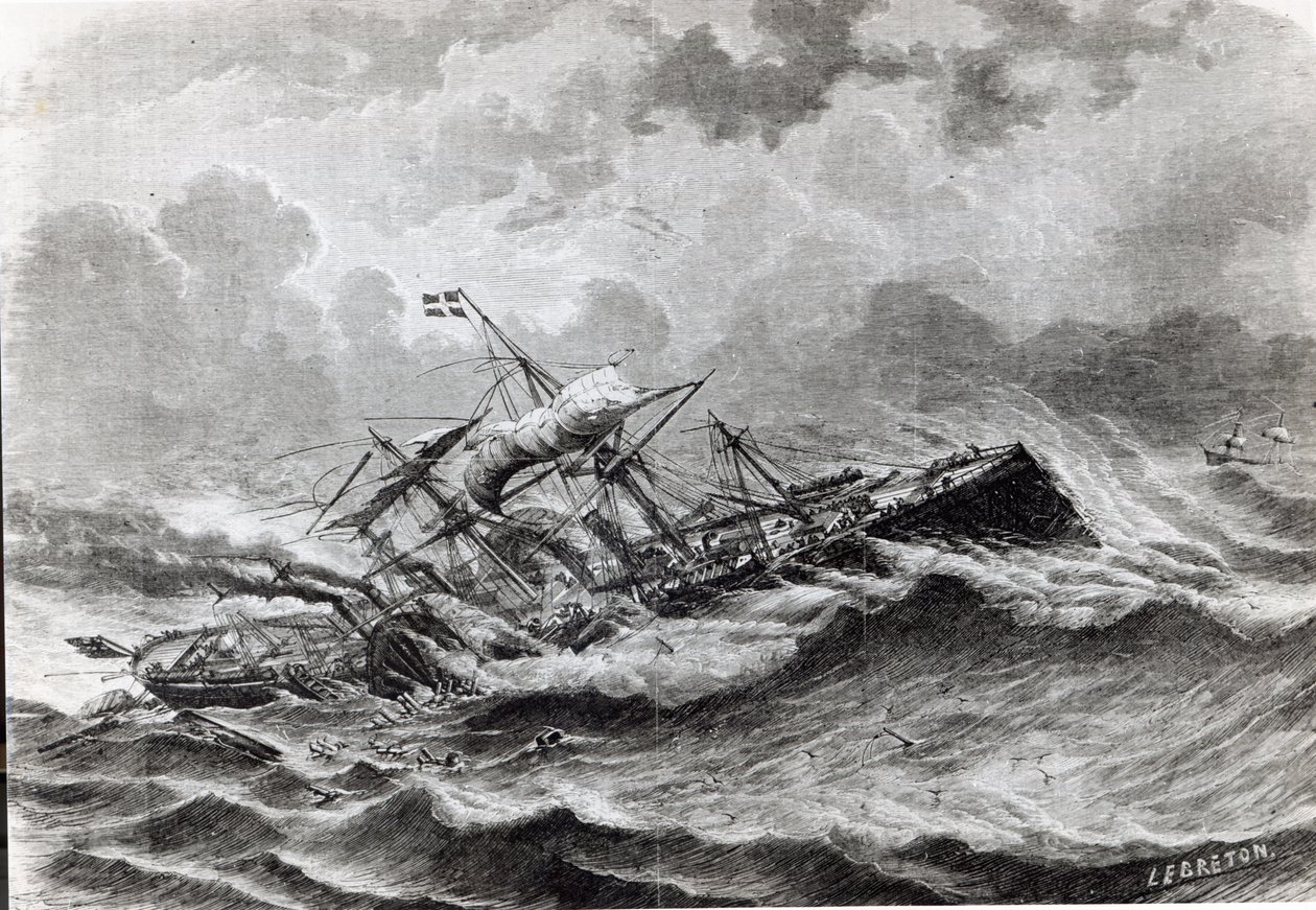 A Nagy Keleti katasztrófa 1861 szeptemberében alkotó: Louis Le Breton