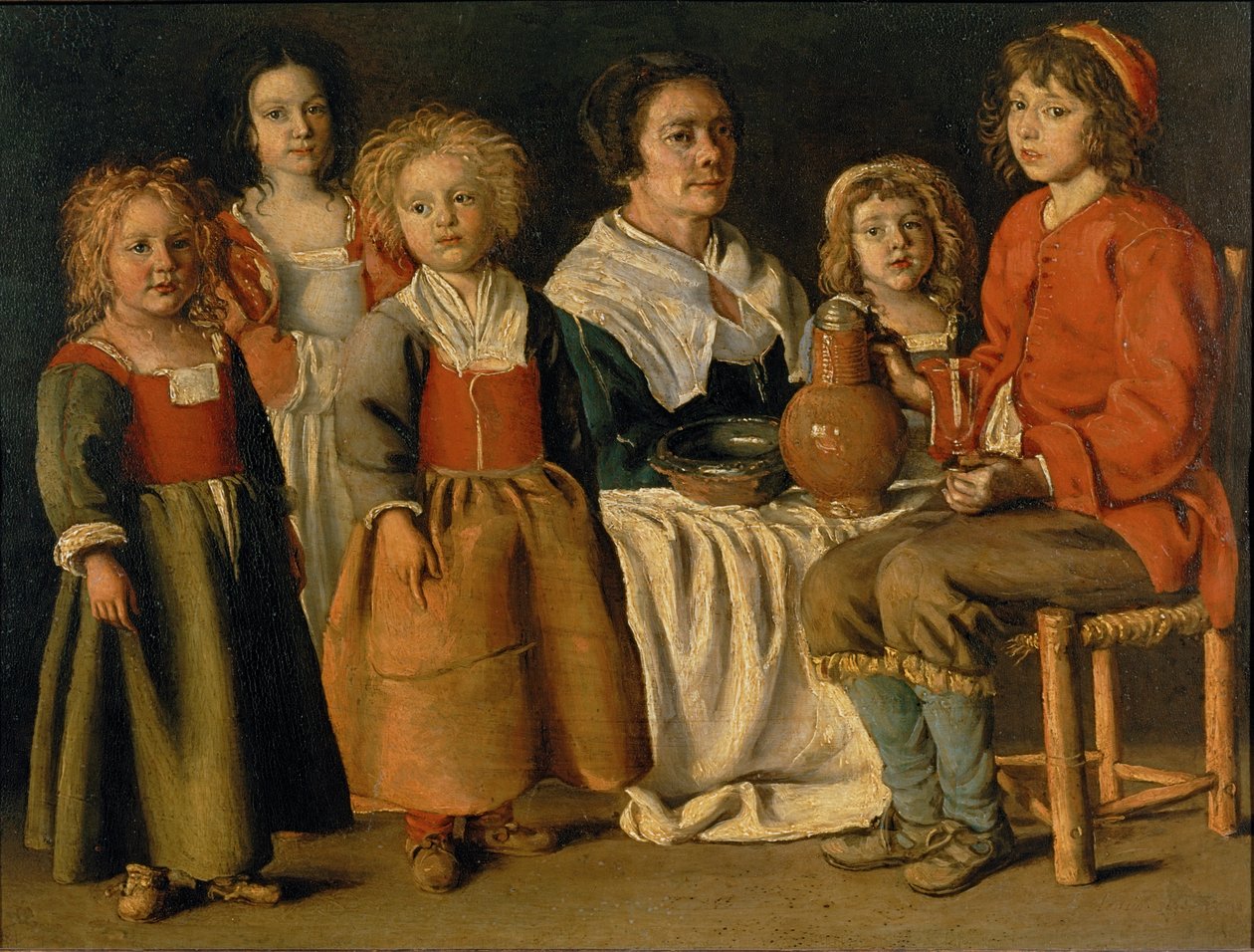 Délutáni étkezés alkotó: Louis Le Nain