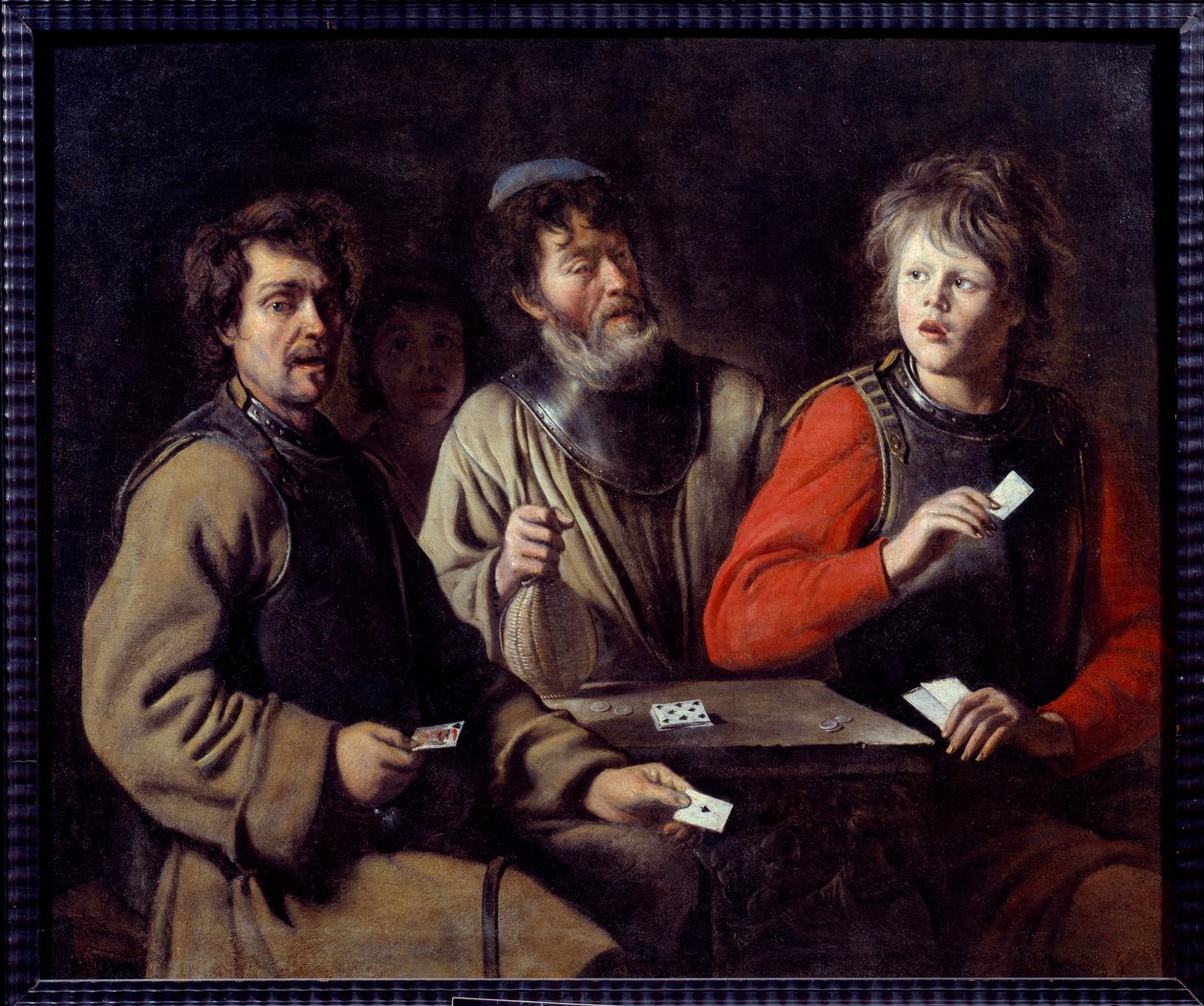 Katonák kártyafestményei: Louis Le Nain (1593-1648) 1640 Aix en Provence, Musee Granet alkotó: Louis le Nain