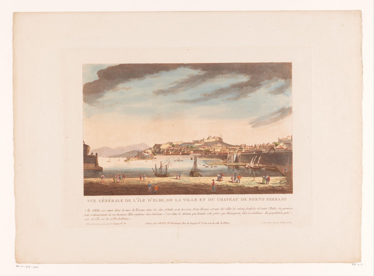 Portoferraio kilátása Vue Générale de L