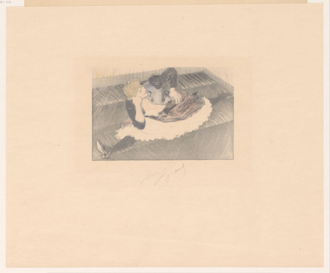Táncosok a spagaatban A nagy szakadék alkotó: Louis Legrand (signed by artist)