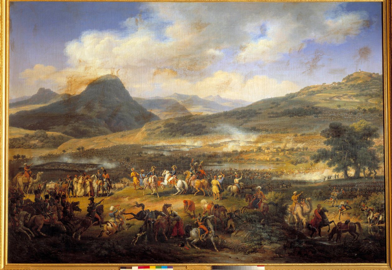 Egyiptom hadjárata (expedíciója) (1798-1801): "" Thabor-hegyi csata, április 16. alkotó: Louis Lejeune