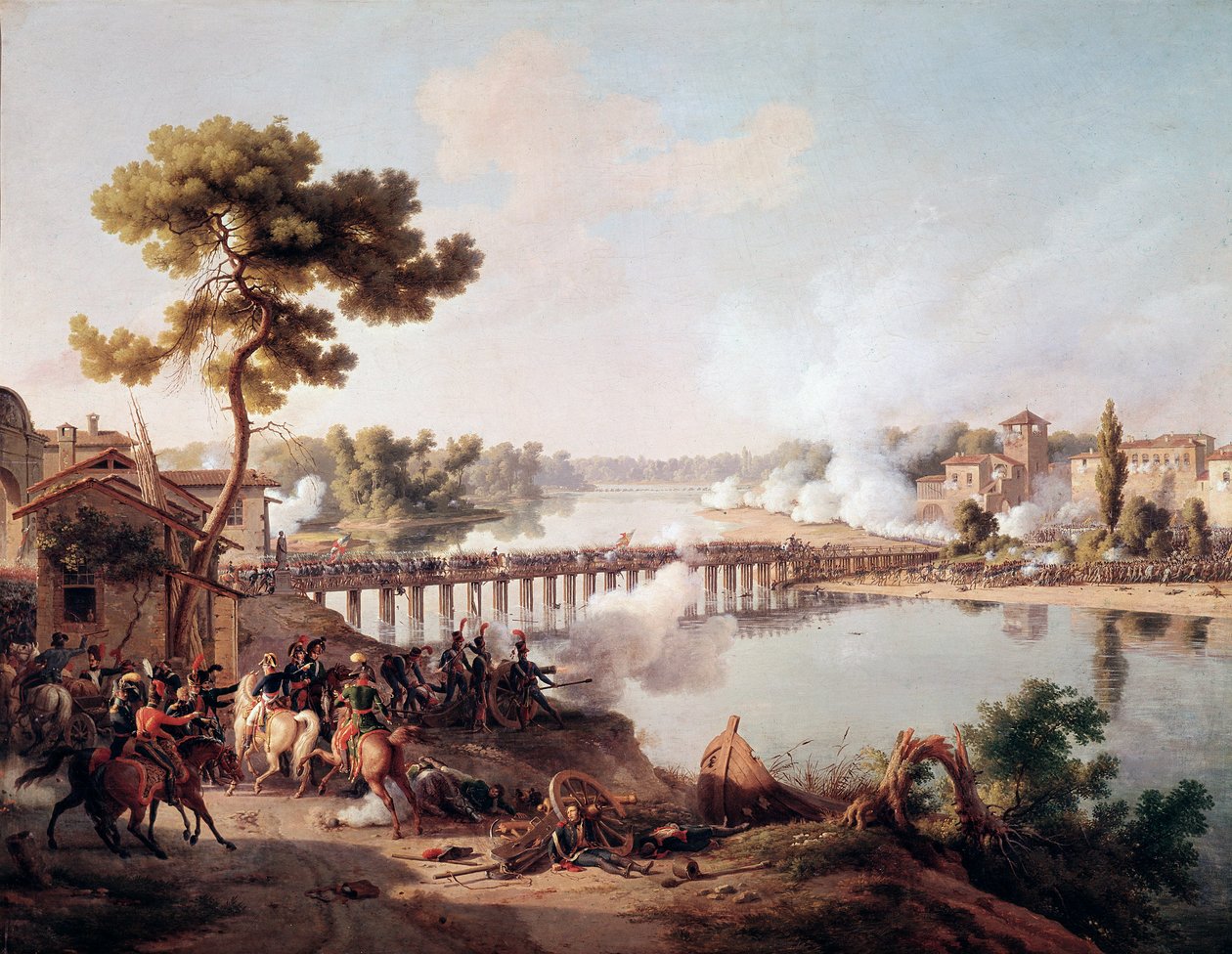 Napoleon Bonaparte giving orders during the Battle of Lodi alkotó: Louis Lejeune