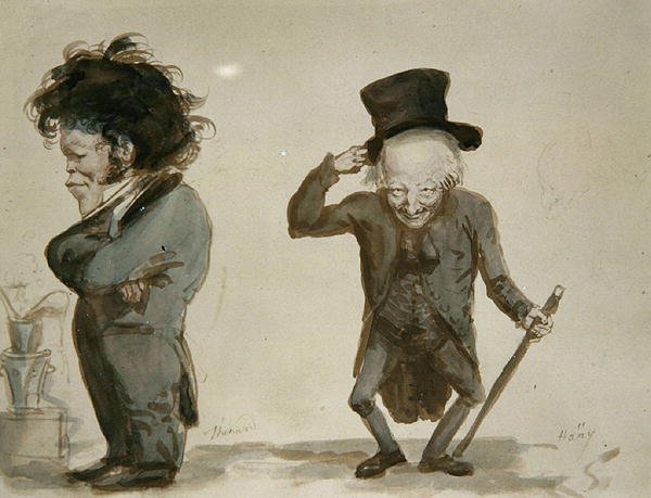 Abbe Hauy és Thenard (akvarell papíron) alkotó: Louis Leopold Boilly