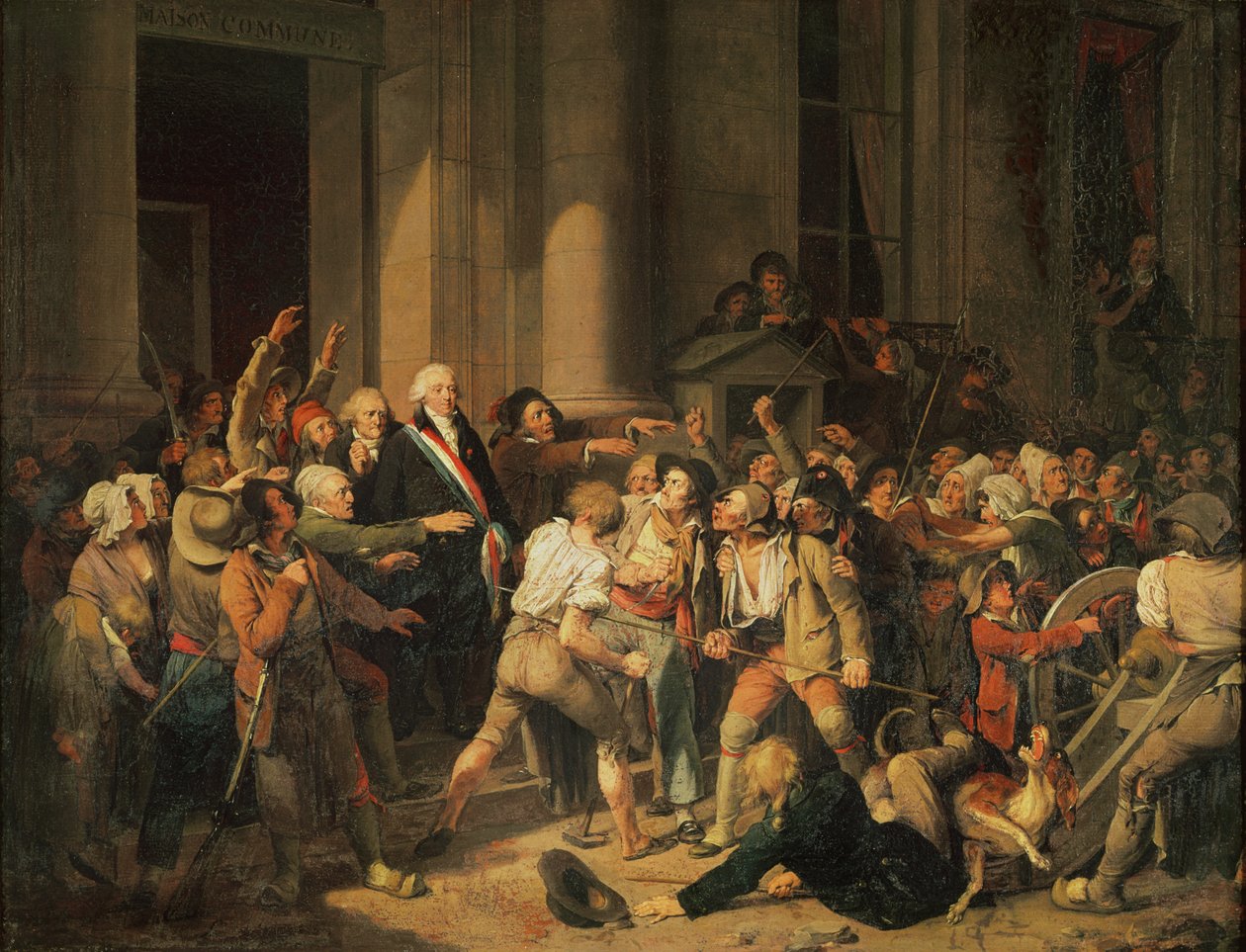 Monsieur Defontenay, Rouen polgármesterének bátorsági aktusa, 1792. augusztus 29. (olaj, vászon) alkotó: Louis Leopold Boilly
