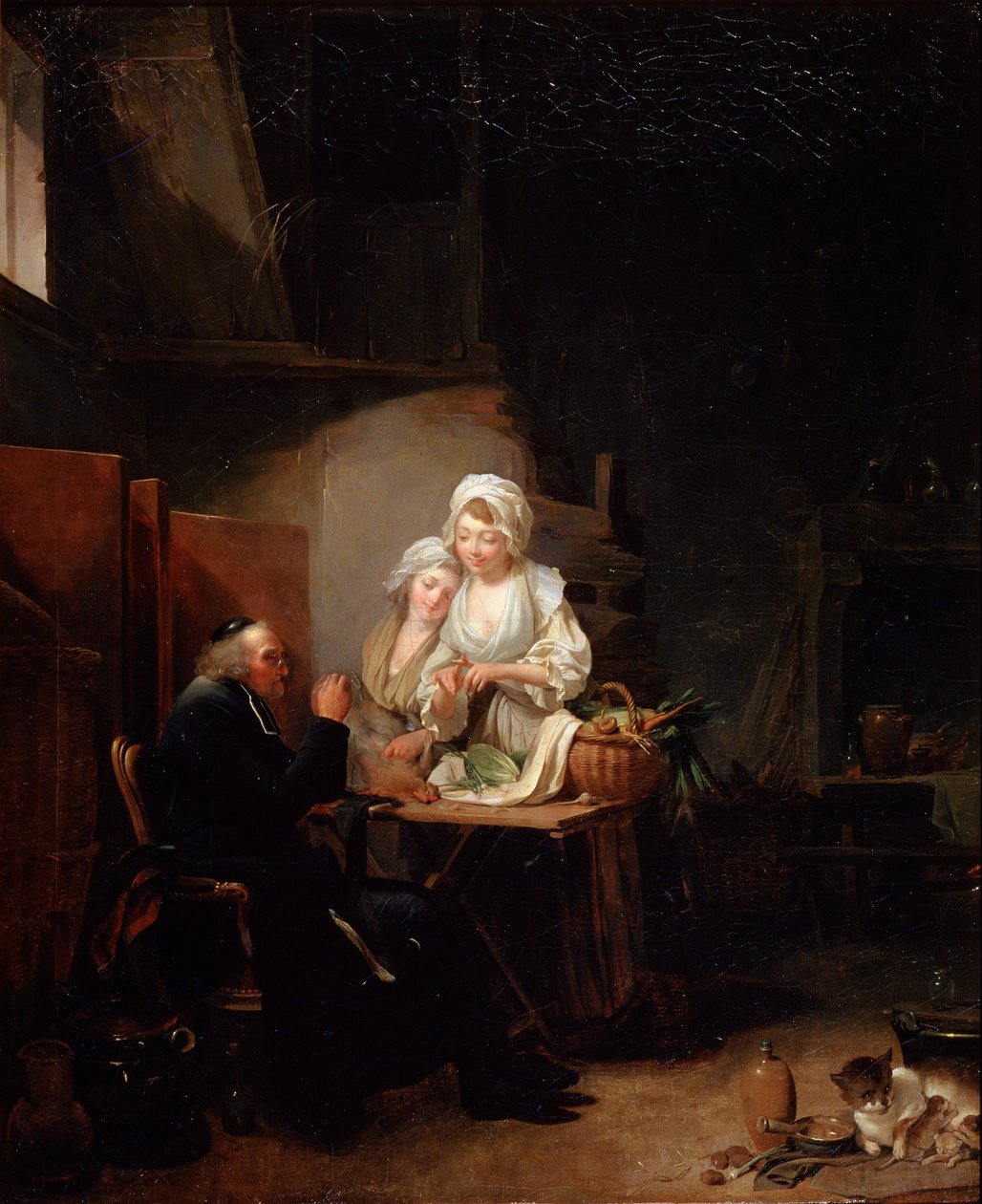Egy régi lelkész, 1780-as évek vége alkotó: Louis Leopold Boilly