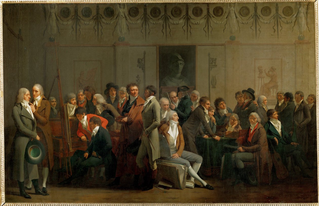 Művészek összejövetele Isabey műtermében ... alkotó: Louis Leopold Boilly