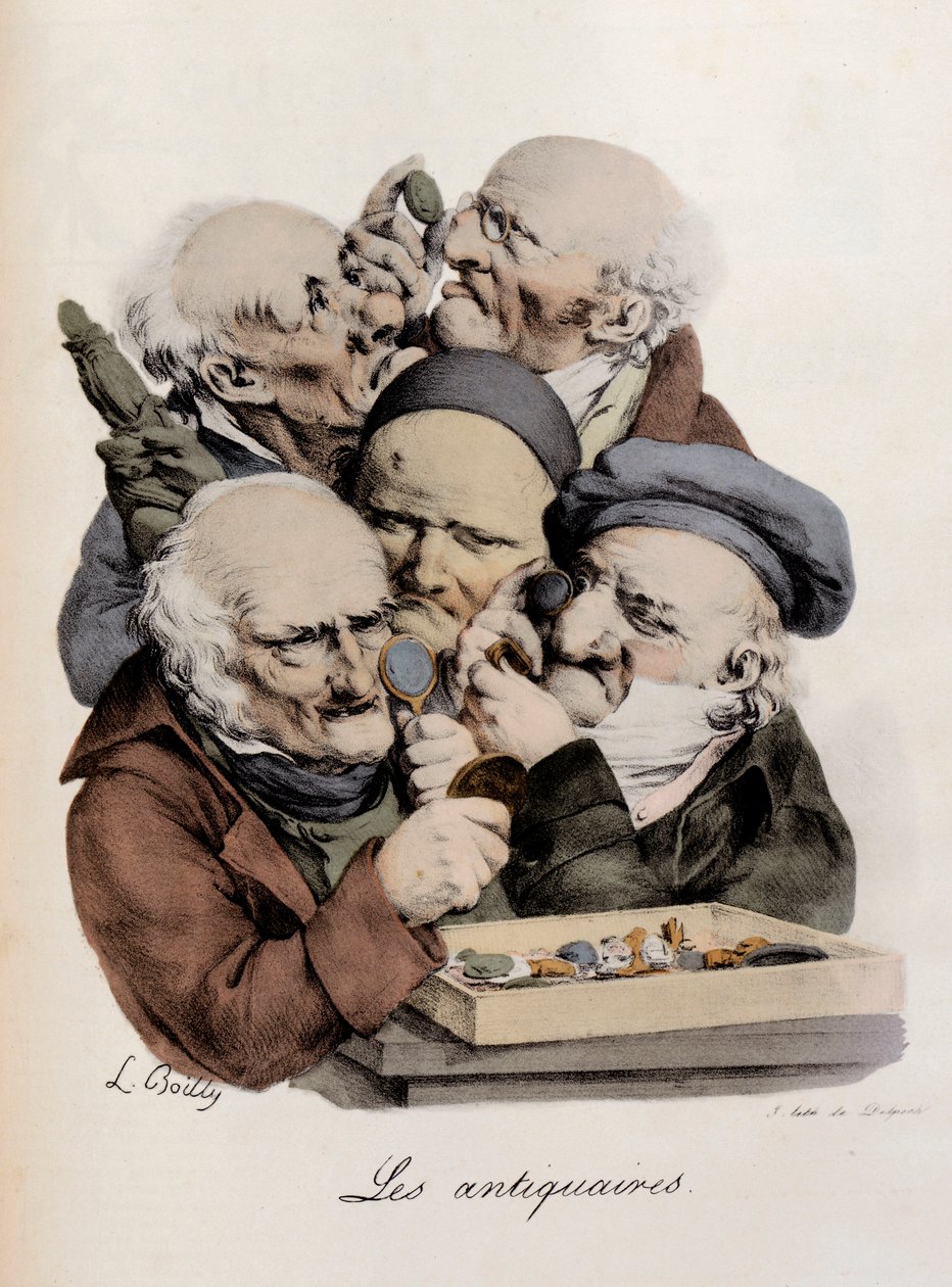 Régiségkereskedők Louis-Leopold Boilly gravírozása (Louis Leopold Boilly alkotó: Louis Leopold Boilly