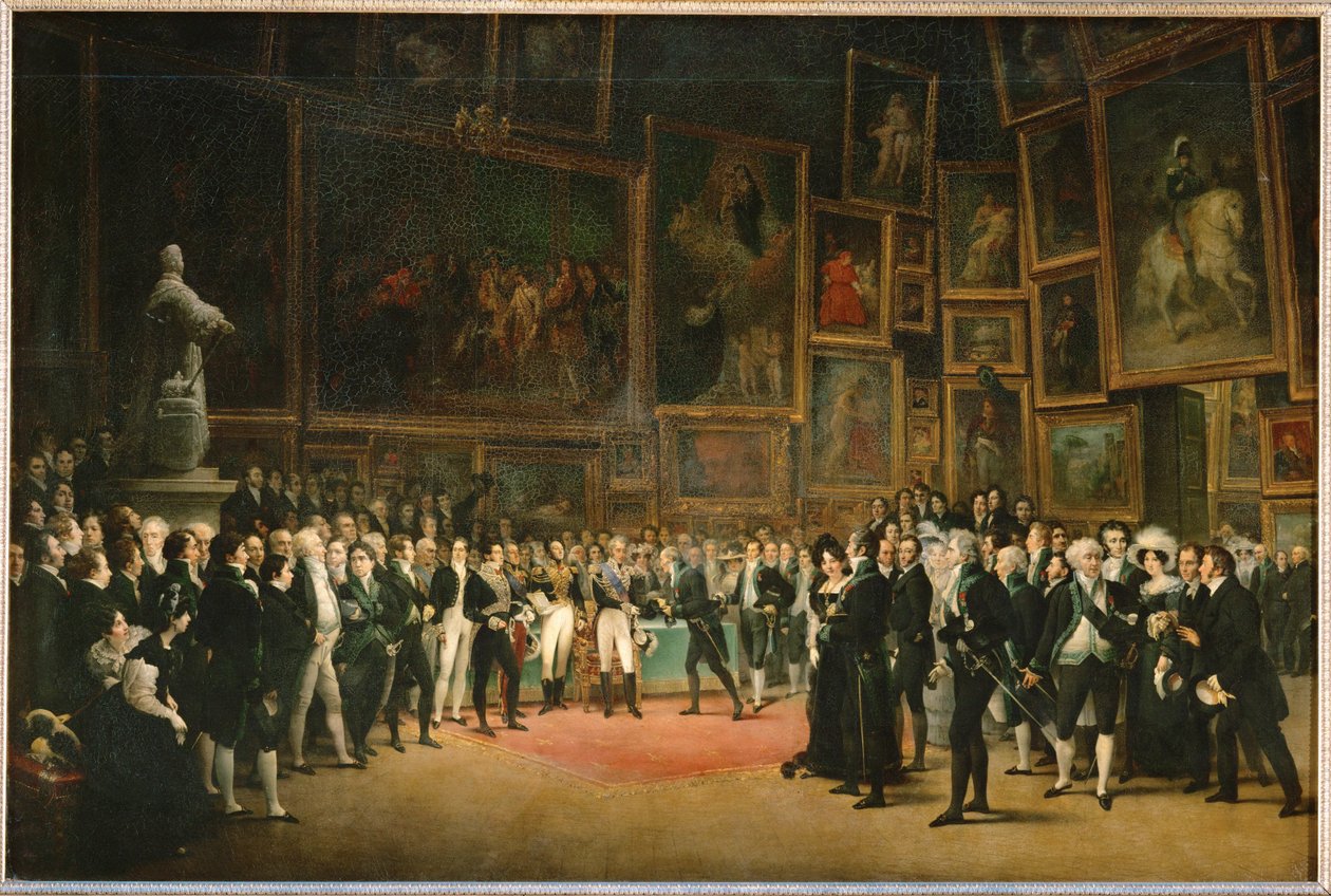 Az 1824-es szalon zárásakor X. Károly király ... alkotó: Louis Leopold Boilly