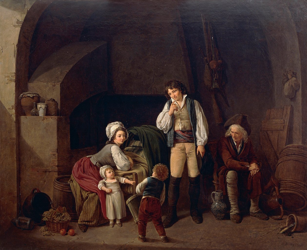 Családi jelenet, Louis Leopold Boilly (1761-1845) alkotó: Louis Leopold Boilly