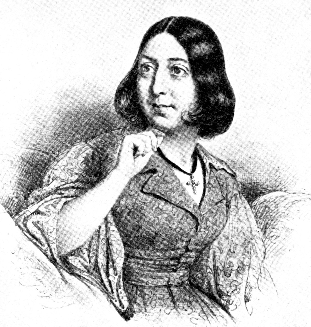 "George Sand", 1923. alkotó: Louis Leopold Boilly