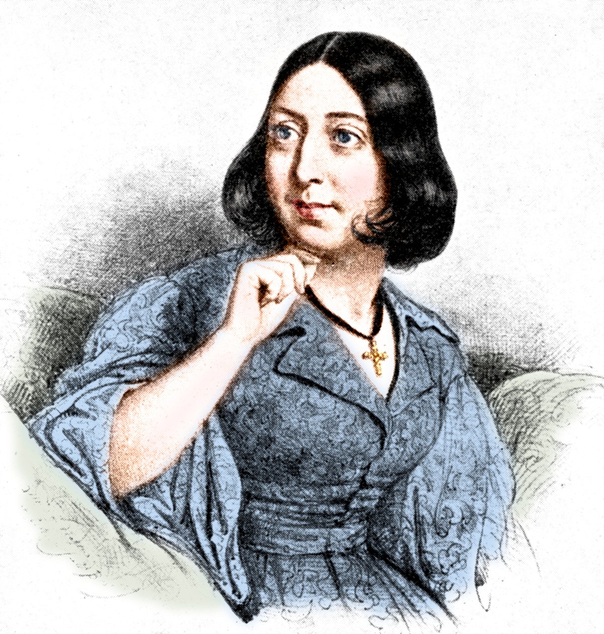 "George Sand", 1923 alkotó: Louis Leopold Boilly