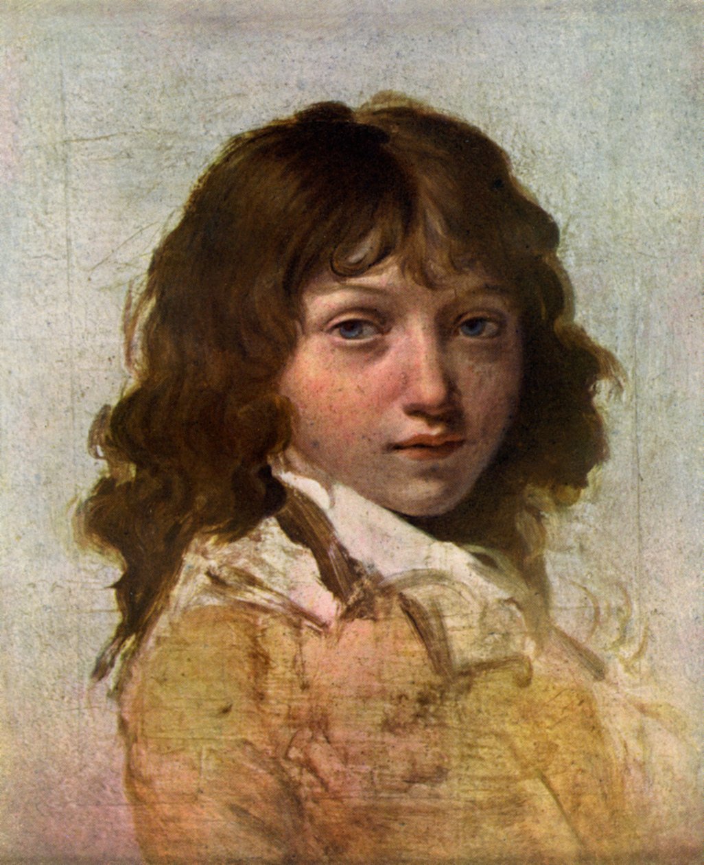 Egy fiú feje, 19. század eleje. alkotó: Louis Leopold Boilly