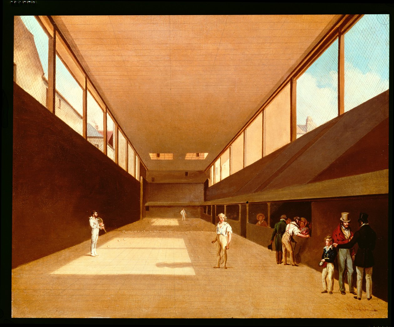A Jeu de Paume belseje, Versailles alkotó: Louis Leopold Boilly