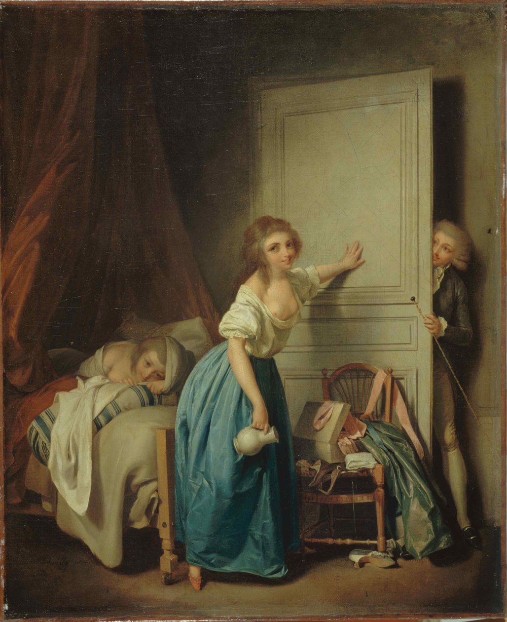 LIndiszkrét, c. 1795. alkotó: Louis Leopold Boilly