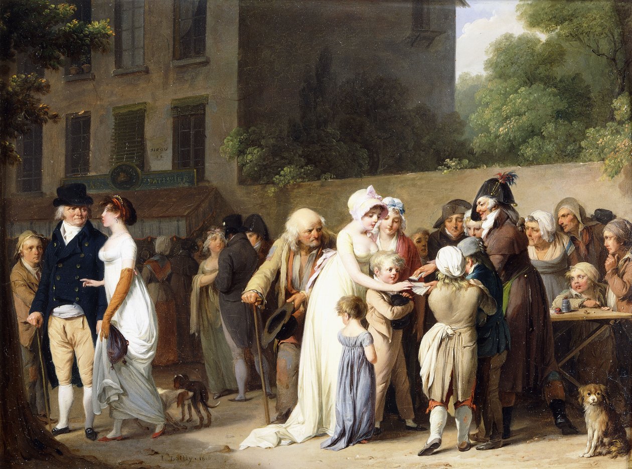 A varázsló a körúton, 1806 alkotó: Louis Leopold Boilly