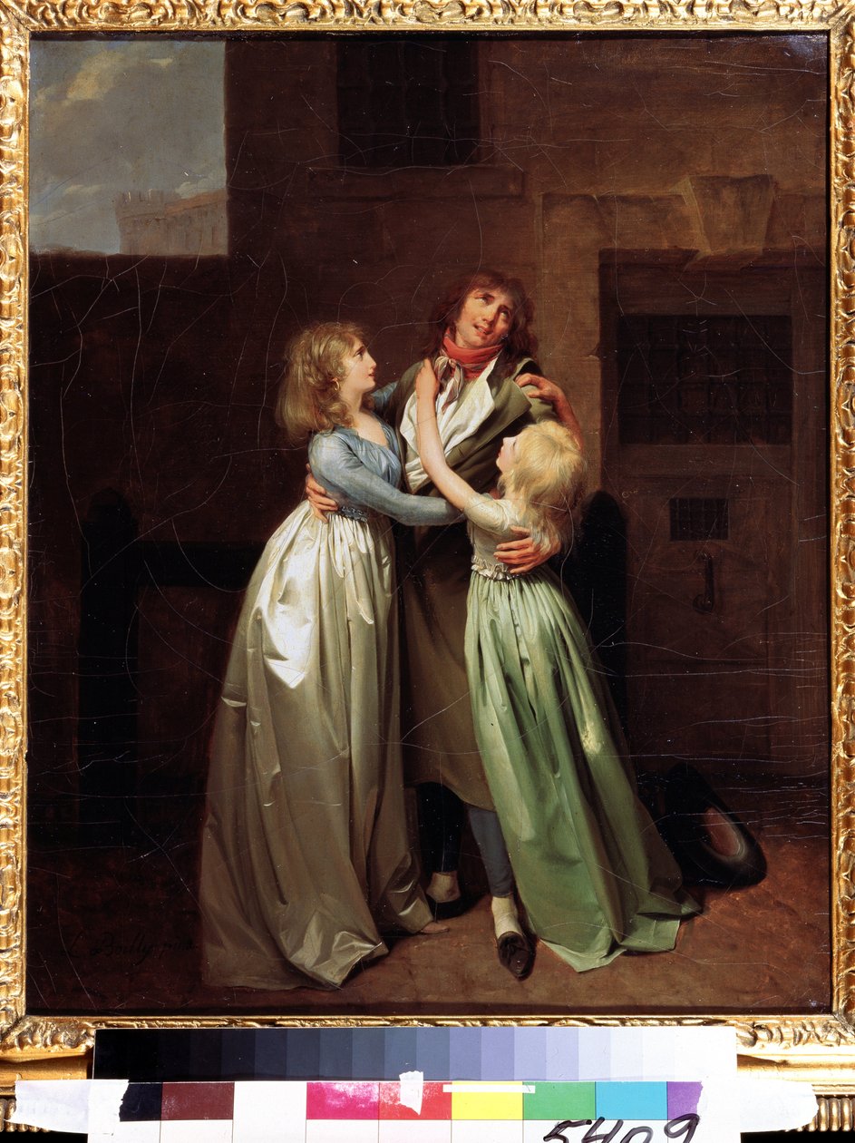 ""A fájdalmas elválás"" (A gyászos elválás) Louis Leopold (Louis Leopold) Boilly (1761-1845) festménye 1780 körül Puskin Múzeum, Moszkva alkotó: Louis Leopold Boilly