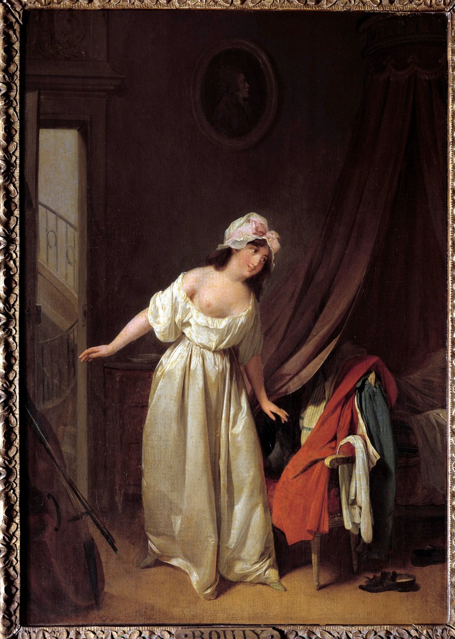 Le doux reveil Louis Leopold Boilly (1761-1845) festménye, 18. századi Párizs, Musee Cognacq Jay alkotó: Louis Leopold Boilly