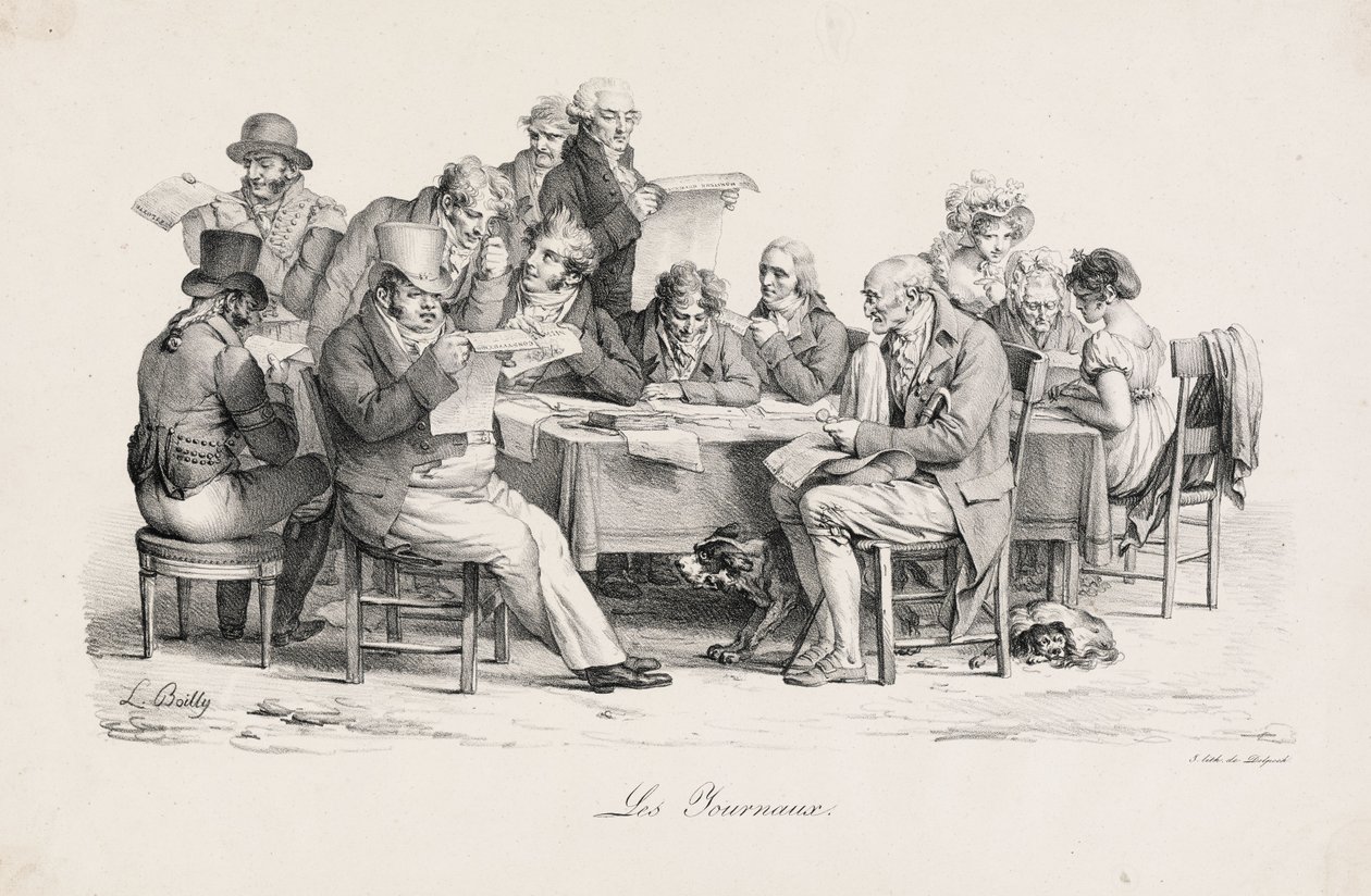 Az újságok alkotó: Louis Leopold Boilly