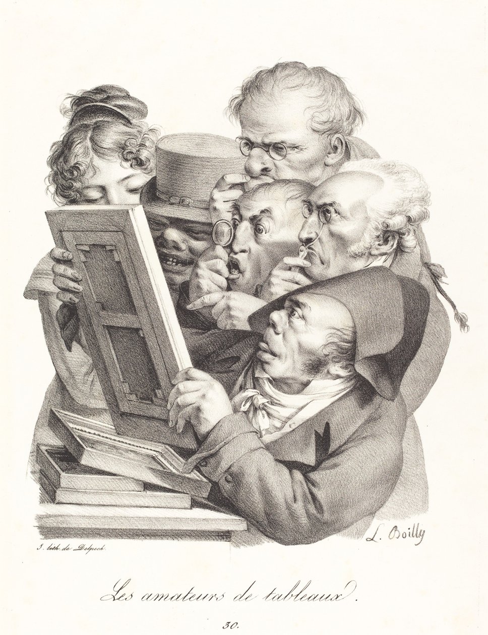 A képrajongók alkotó: Louis Leopold Boilly
