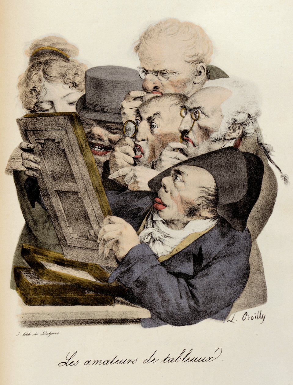 A festmények szerelmesei Louis-Leopold Boilly metszet (Louis Leopold Boilly alkotó: Louis Leopold Boilly