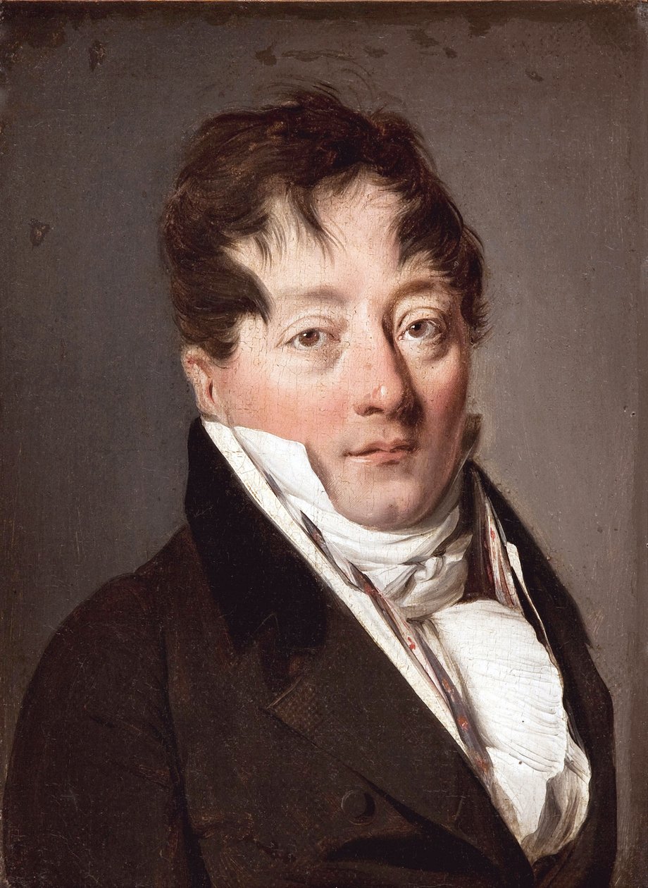 Alexandre Balthazar Laurent Grimod de la Reyniere (1758-1837) portréja, Boilly, Louis-Leopold (Louis Leopold) (1761-1845), - Olaj, vászon, 22x17 - Musee Marmottan Monet, Párizs alkotó: Louis Leopold Boilly
