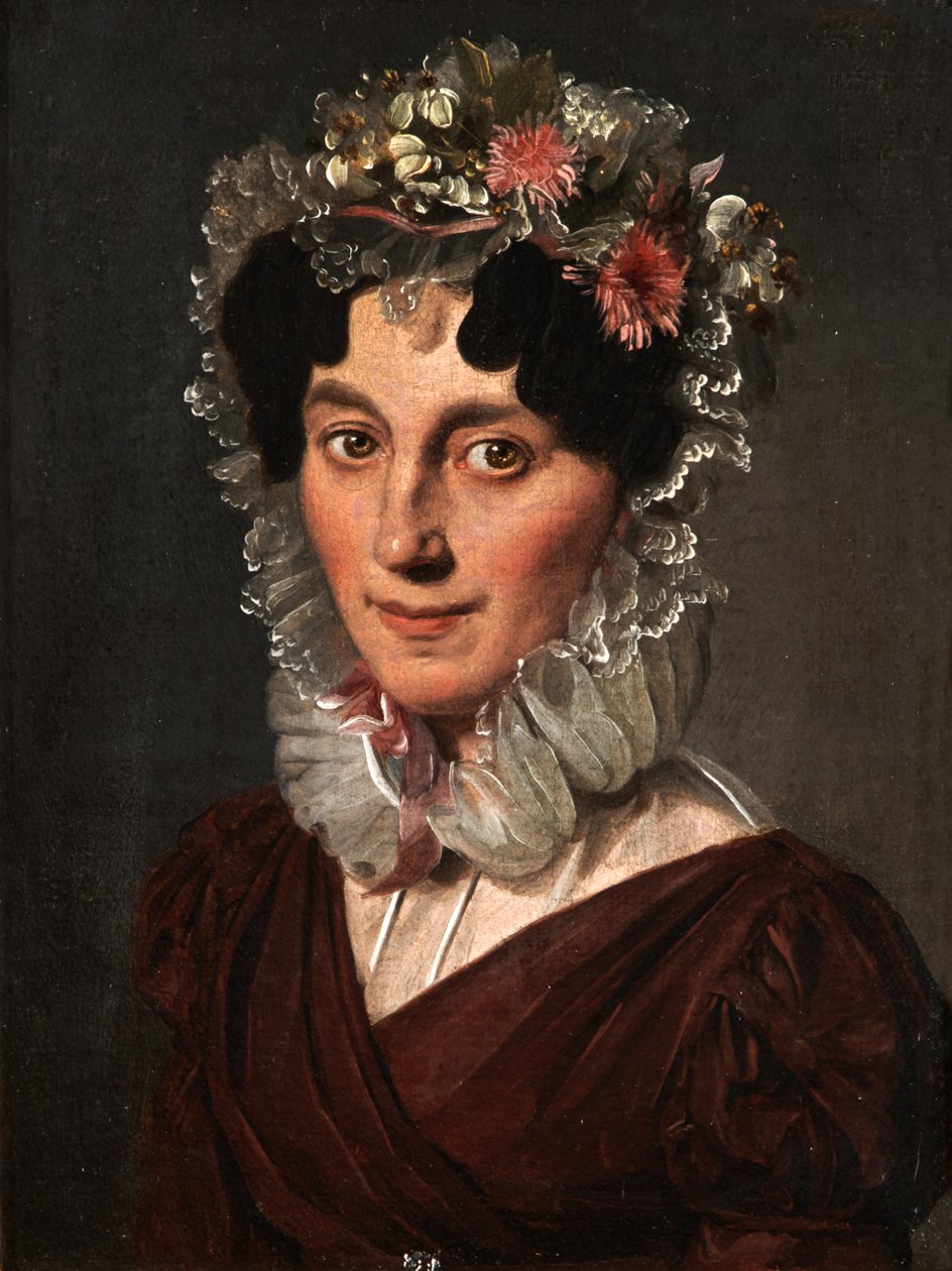 Caroline (Sophie) Gast, született Veinheimer portréja alkotó: Louis Leopold Boilly