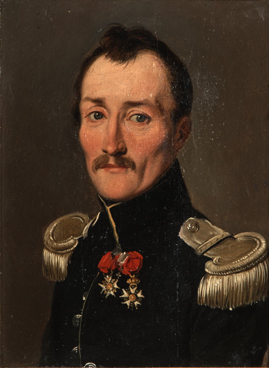 Gaston de Banyuls de Montferre egyenruhás portréja alkotó: Louis Leopold Boilly