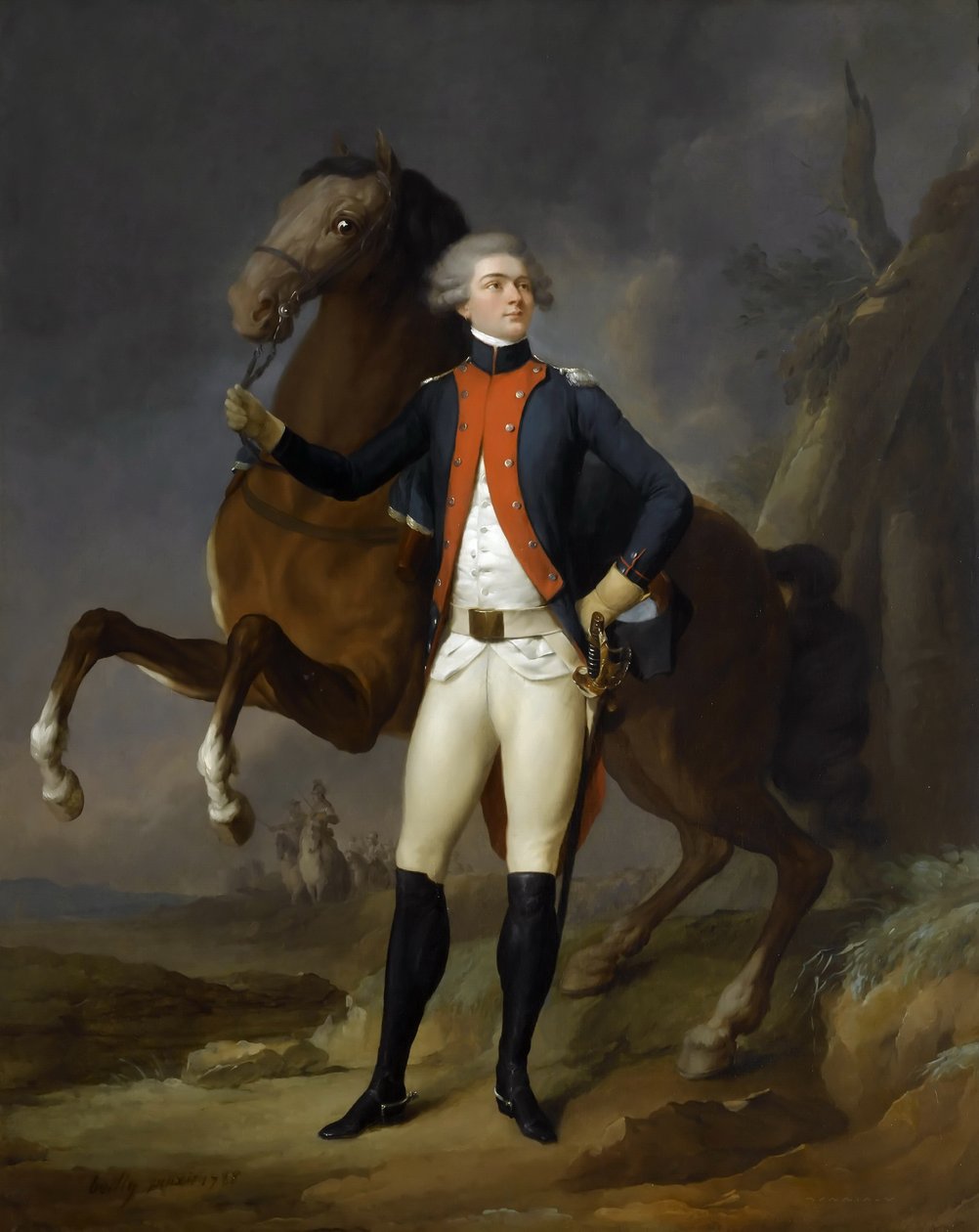 Gilbert Motier, De La Fayette márki portréja 1757-1834 alkotó: Louis Leopold Boilly