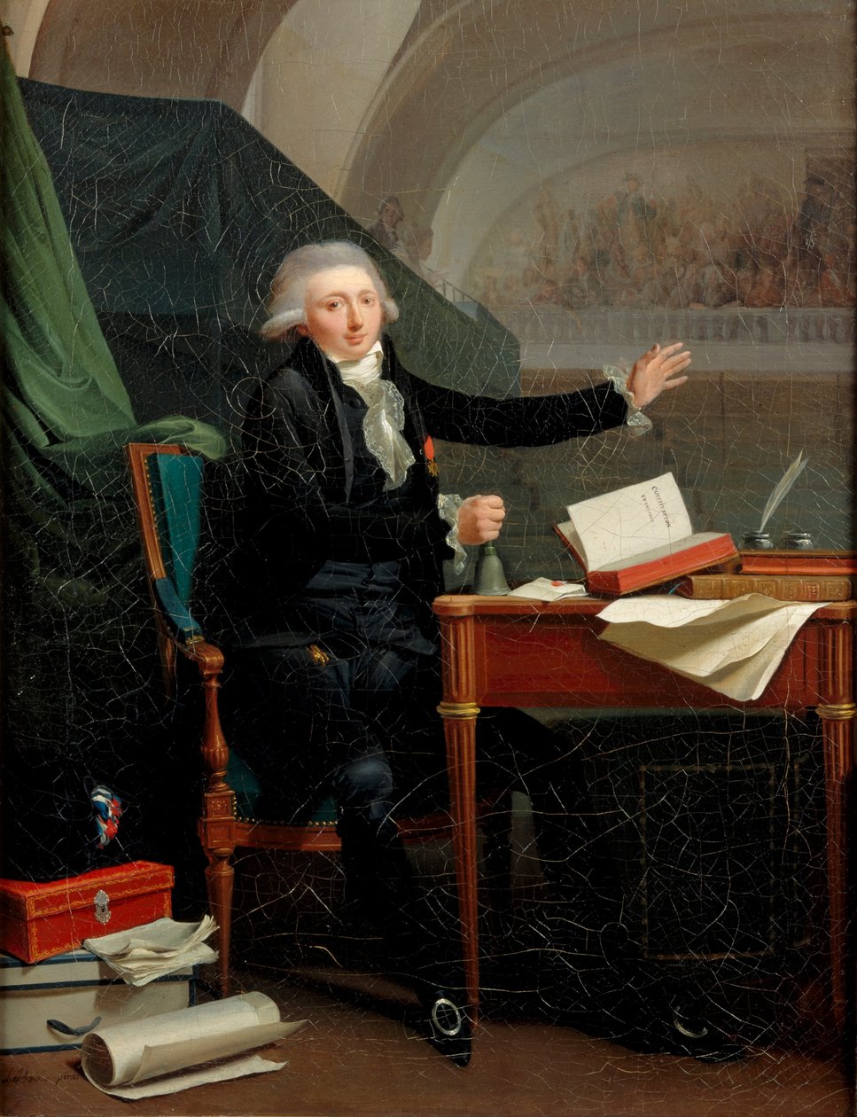 Jan Anthony dAverhoult portréja 1756-1792, 1792 alkotó: Louis Leopold Boilly