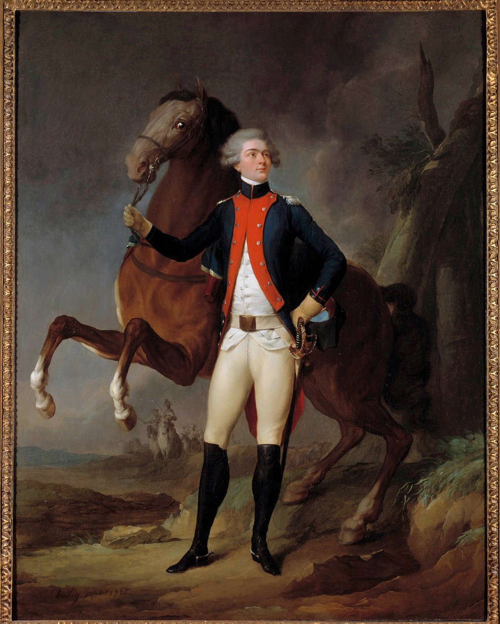 Marie Gilbert Mottier, de La Fayette márki portréja alkotó: Louis Leopold Boilly